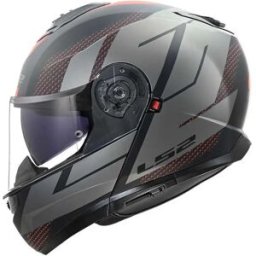 Ls2 Casco Modulare Ff908 Strobe Ii Code Black / Grey S