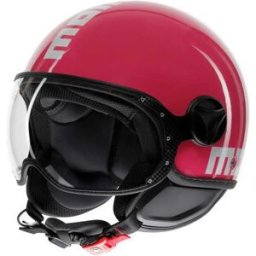 Momo Design Casco Jet Fgtr Classic E2206 Candy Fucsia / White L