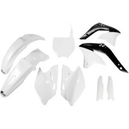Ufo Kit Di Carene Kawasaki Kxf 50 2006-2006 Kakit205f-07 Fork Protectors & White One Size