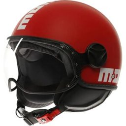 Momo Design Casco Jet Fgtr Classic Candy Matt Red / White XL