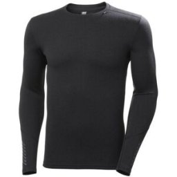 HELLY HANSEN Lifa Merino Midweight Crew (Nero) Abbigliamento intimo tecnico da uomo XXL