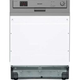Lavastoviglie semi-integrata Sharp QW-HX12S47ES-DE, larghezza 60 cm, 13 coperti, acciaio inox, (10757083)