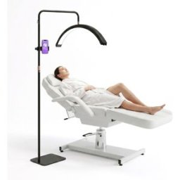 MELCAP Lampada LED ad Arco Professionale con Stativo Regolabile per Estetista e Lashmaker