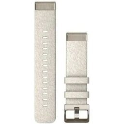 Garmin Cinghia Nylon Quickfit 20 Mm Cream Heathered / Soft Gold Hardware