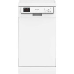 Lavastoviglie a libera installazione Sharp QW-HS12F47EW-DE, larghezza 45 cm, 10 coperti, EcoWash, AquaStop, bianca