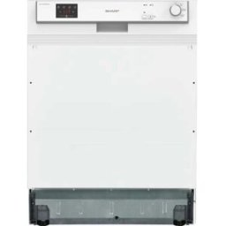 Lavastoviglie semi-integrata Sharp QW-HX12S47EW-DE, larghezza 60 cm, 13 coperti, AquaStop, bianca, (10757082)