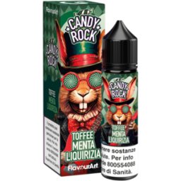 Flavourart Toffee Menta Liquirizia Candy Rock Liquido Shot 20ml