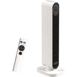 Termoventilatore In Abs Da 2000w Con Telecomando, Oscillazione E Timer, 30x22x82.5 Cm, Bianco