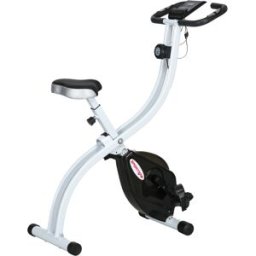 Cyclette Magnetica Pieghevole A 8 Livelli Di Resistenza Con Seduta Regolabile, In Acciaio, 97x43x110 Cm, Nero