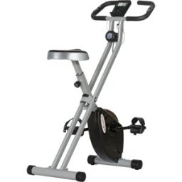 Cyclette Pieghevole Magnetica A 8 Livelli Con Display Lcd, Rotelle E Sellino Regolabile, Grigio E Nero