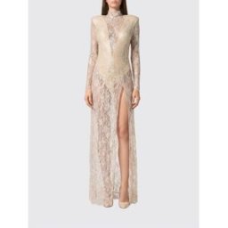 Philipp Plein Abito lungo in pizzo Fuxia Taglia M