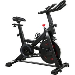 Sportnow Cyclette da Casa con Resistenza Magnetica, Display LCD, Porta Telefono e Portaborraccia, 111,5x52,5x114,5 cm, Nero Aosom Italy