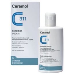 UNIFARCO SpA Ceramol 311 Shampoo Doccia Alta Tollerabilità 200ml - Delicata Pulizia per Corpo e Capelli