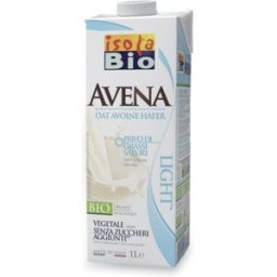 HEALTION Srl SOCIETA BENEFIT Isola Bio Bevanda di Avena Light 1 Litro - Bevanda Vegana Senza Zuccheri Aggiunti