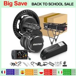 varstrom Tongsheng TSDZ2B TSDZ8 Kit Ebike 36V 48V 250W 750W Sensore di coppia motore Motore centrale con batteria al litio 48V 25Ah 20Ah