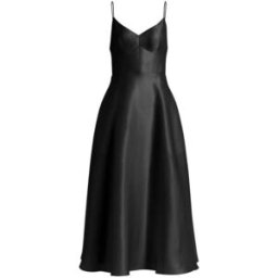 vestiti da sera e cerimonia donna alberta ferretti - abito tripla organza - nero
