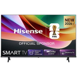 Hisense 32A4S, Smart TV 32" HD Ready, 60Hz, DTS Virtual X, VIDAA OS con 1000+ APP, Game Mode, Wifi, AirPlay2, Works with Alexa, lativù