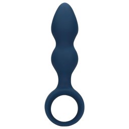 Loveline - plug anale con anello - grande - blu