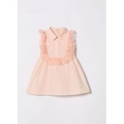 Elisabetta Franchi La Mia Bambina Abito chemisier in misto cotone Rosa Taglia 12M