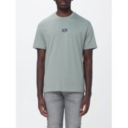 Armani T-shirt a girocollo con logo patch Salvia Taglia XXL