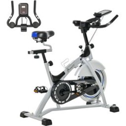 Cyclette Da Casa Con Resistenza Magnetica, Fitness Cyclette Da Camera Professionale Con Manubrio E Sella Regolabile, Monitor Lcd E Volano 15kg, Suppo