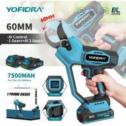 Yofidra Forbici Elettriche Senza Spazzole 60MM con Controllo Automatico della Velocità, Set di Utensili da Taglio per Batteria Makita