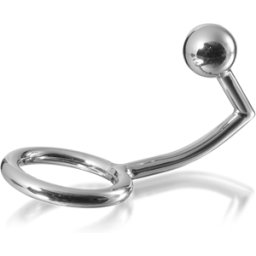 Anello Fallico con Plug Anale Metal Hard Intruder — Acciaio 45 mm