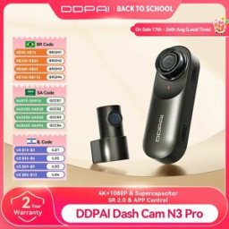 ddpai Mola N3 Pro Dash Camera Guida per veicoli Cam Wifi Smart Connect Registratore per auto 2.5K DVR per auto Dash Camera