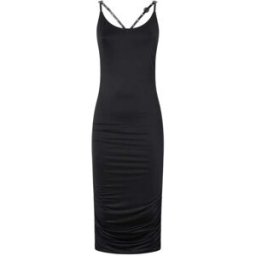 vestiti casual donna pinko - cassino abito maglina lucida - nero