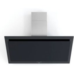 Novy Vision 7840 Cappa aspirante a parete, in vetro nero, versione canalizzata