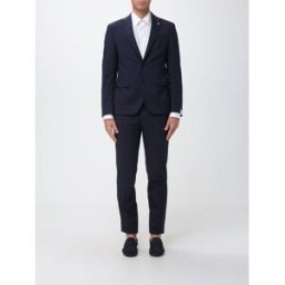 Manuel Ritz Abito monopetto in lana stretch Blue Navy Taglia 54