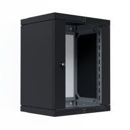 X-rack Armadio Rack 19'' a Muro 15U da Assemblare Profondità 400-600 mm Nero