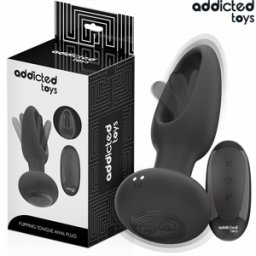 Plug Anale Vibrante con Lingua Addicted Toys — Telecomando