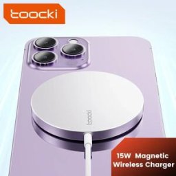 toocki Caricabatterie Wireless magnetico 15W per iPhone 14 QI Pad di ricarica Wireless veloce per iPhone 13 12 caricabatterie per telefono Ultra sottile da 5.5mm
