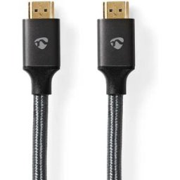 Nedis Cavo Hdmi Cvtb3000gy50 Ad Alta Velocità Su Ethernet Hdmi-hdmi k Arc 18 Gbps Cotone 5 M 60hz