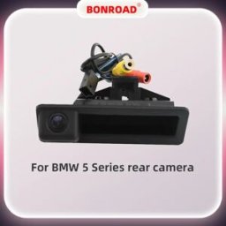 BONROAD Telecamera di retromarcia per auto per BMW serie 3 E90 serie 5 E60 X5 X6 E70 E71 X1 E84 telecamera di parcheggio con maniglia del bagagliaio di Backup