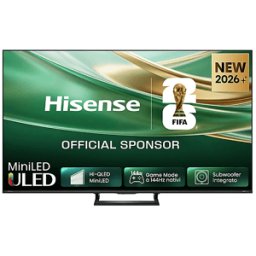Hisense 65Q8S, Smart TV MiniLED 144Hz 65" 4K, Dolby Atmos 2.1 By Devialet, Vision IQ, HDR10+, Native Game Mode, VIDAA OS con 1000+ APP, Alexa built-in, lativù Wifi, Bluetooth