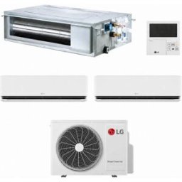 LG Climatizzatore Deluxe E Canalizzato Con Inverter Trial Split 9000+9000+12000 Btu A+++ Mu3r21 In R32