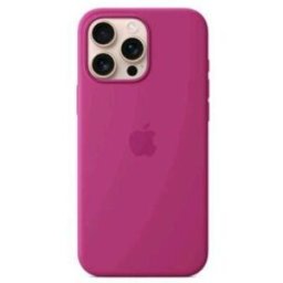 Apple Iphone 16 Pro Max Silicone Case Cover Magsafe In Silicone Fucsia