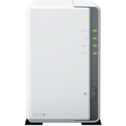 Synology Diskstation Nas Chassis Desktop Cpu Realtek Rtd1619b 1.4ghz Ram 1gb 2 Bay Hdd/ss 2.5/3.5 White