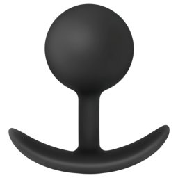 Anal Adventures Platinum - plug anale vibrante - silicone nero