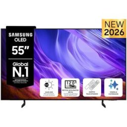 Samsung Smart TV 55" OLED 4K Vision AI Qe55s85haexzt Graphite Black