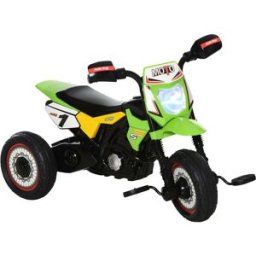giordanoshop Triciclo a Pedali per Bambini a Forma di Moto Verde...