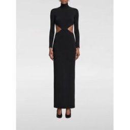 Solace London Abito Wilma in crêpe Nero Taglia 6