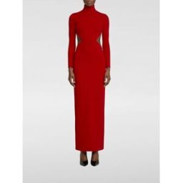 Solace London Abito Wilma in crêpe Rosso Taglia 6