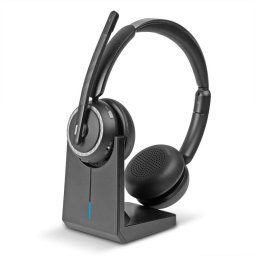 L118 Cuffia Wireless Da Ufficio - Inclusa La Base Di Ricarica
