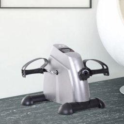 HOMCOM Cyclette Mini Bike Pedal Trainer Ruota da allenamento con display LCD