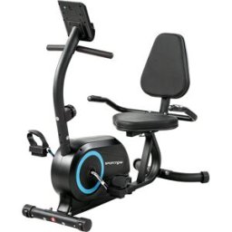 Sportnow Cyclette Reclinata per Anziani con Bluetooth, Connettività App, Ruote Aosom Italy