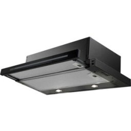 Franke Flexa FSM 601 BK/GL - Cappa aspirante a schermo piatto, nera, 315.0737.227, circa 60 cm