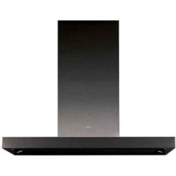 Novy Flat line 7602 Cappa aspirante a parete, acciaio inox nero, aspirazione perimetrale silenziosa